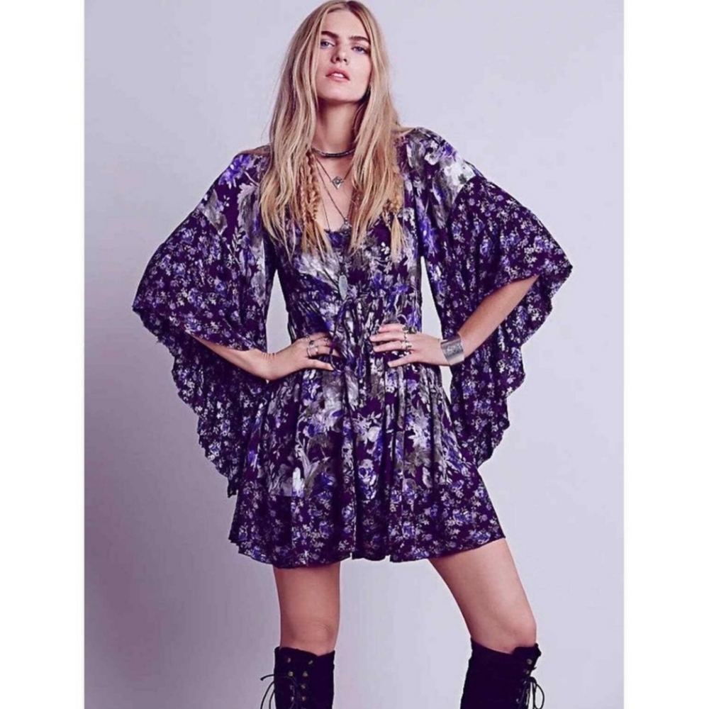 Free People Heart of Gold Mini Dress